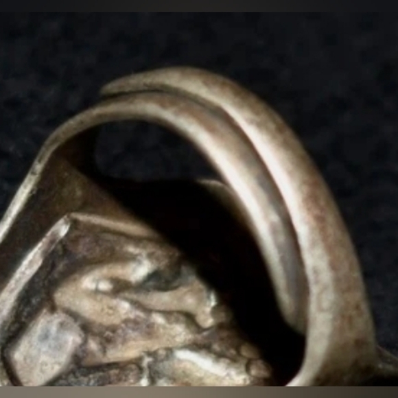 Original Late Ching Period Antique Chinese Silver Ring - Picture 4 of 4